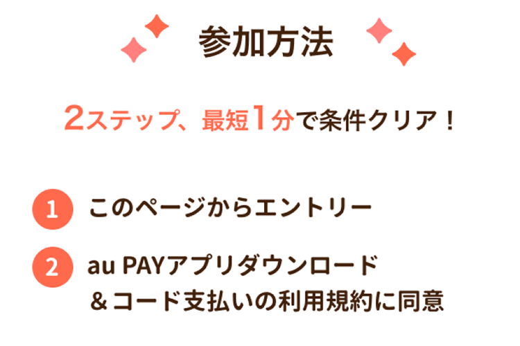 【ママリ×はじめようau PAY】参加方法