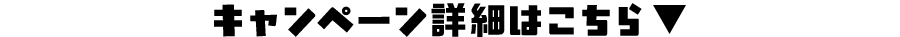キャンペーン詳細はこちら▼